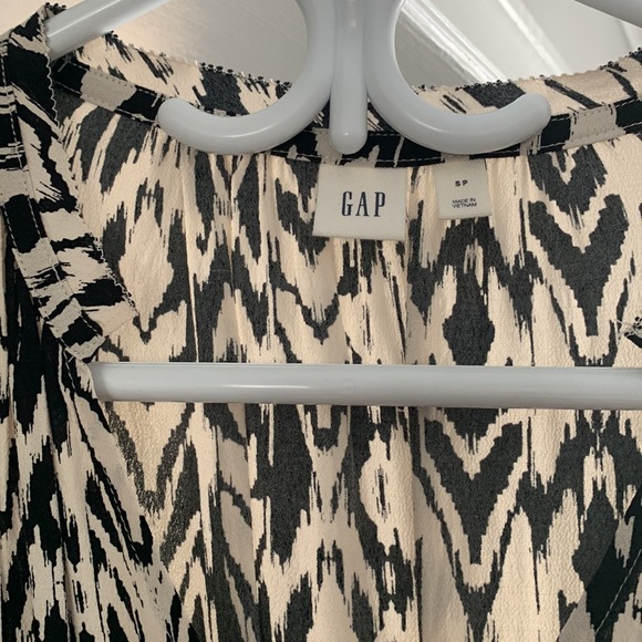 Gap black and white long sleeve dress - Picture 3 of 5